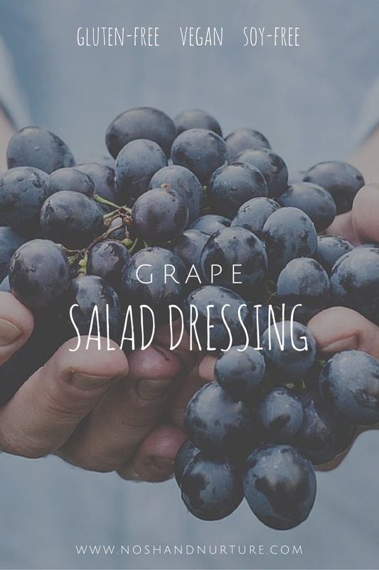 Vegan Grape Salad Dressing | Nosh and Nurture