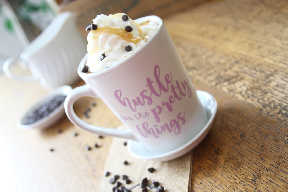 Dairy-Free Salted Vanilla Caramel Hot Chocolate | Nosh and Nurture