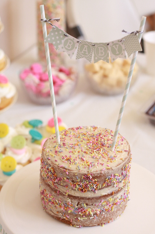 Rainbow Baby Shower Cake | Nosh and Nurture