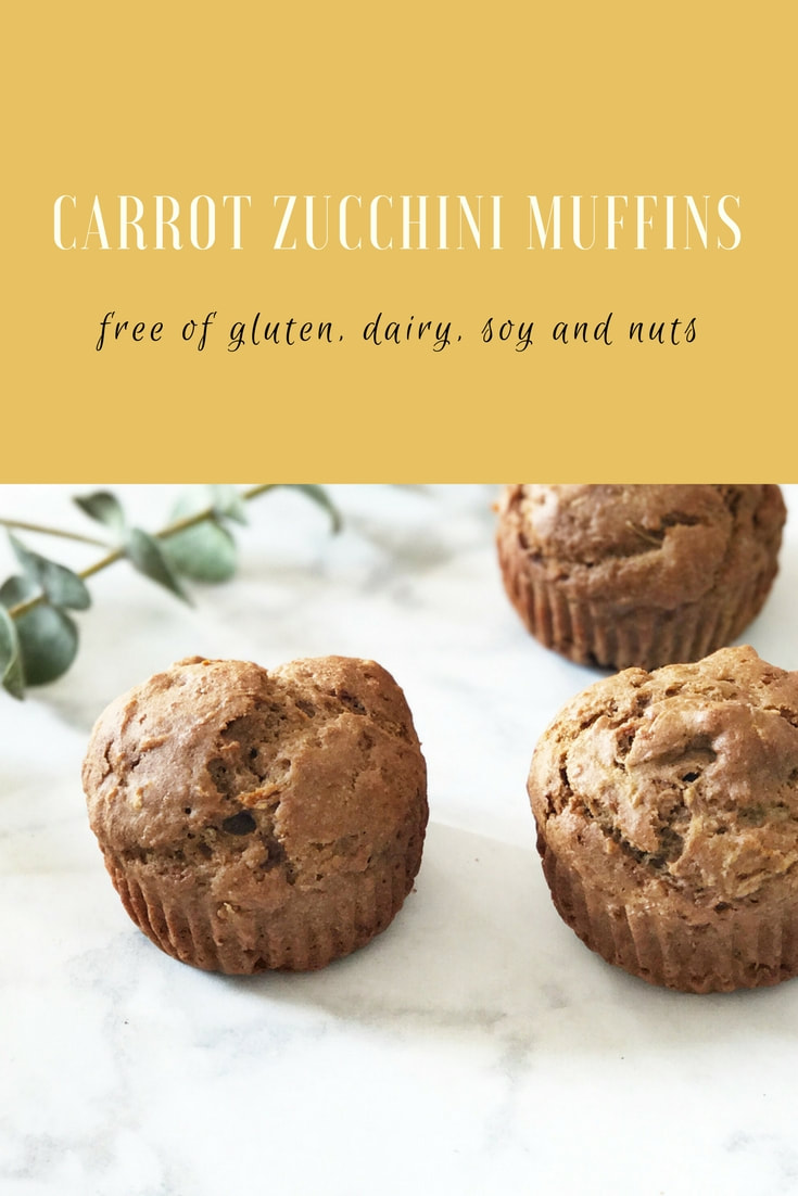 Gluten Free Carrot Zucchini Muffins | Nosh and Nurture